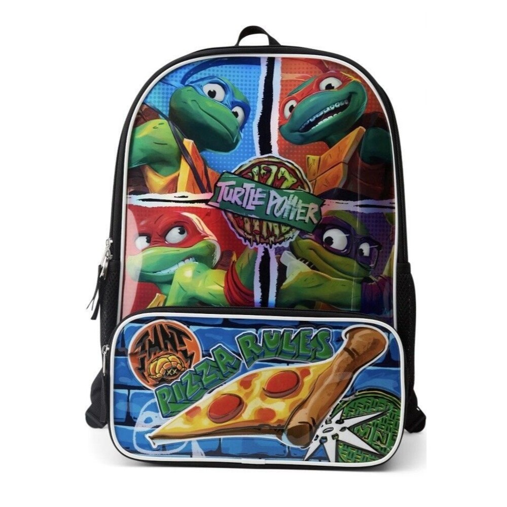 Nickelodeon Ninja Turtle Boy's 17" Backpack, Black